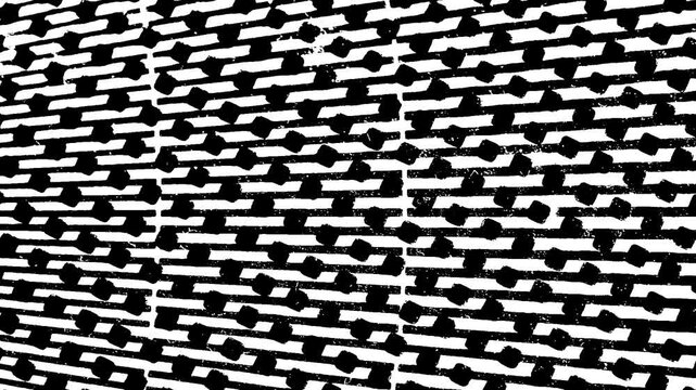 Real video made with old transparent screens for designer or graphic designer. High contrast