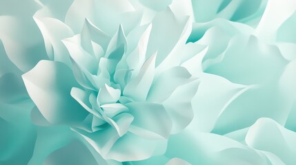 Soft abstract flower petals create a serene and elegant background texture, blending smooth gradients and layered forms to evoke feelings of tranquility, purity, and subtle organic movement