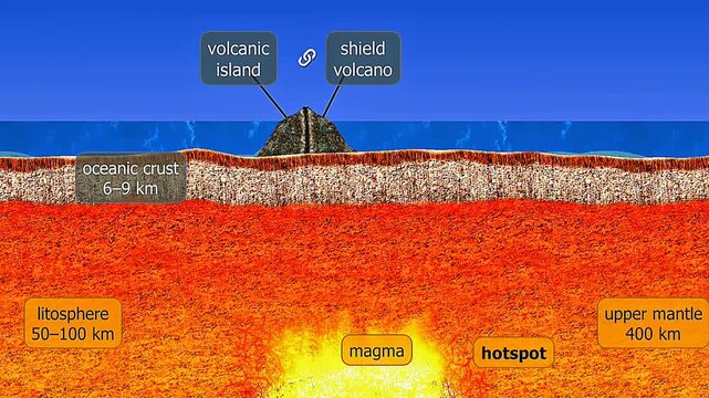 Formation of volcanic islands