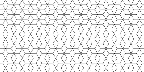 Fototapeta premium Vector abstract square modern tech grid line box. metal cube creative geometric fabric wall tiles gradient web triangle diamond honeycomb hexagon art decorative textile design.