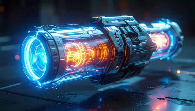 Futuristic Energy Core - A Glowing Technological Marvel. - Powered by Adobe