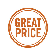 great price icon logo seal vector on white background
Vector stamp icon