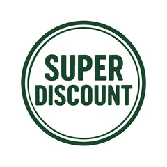 super discount icon logo seal vector on white background
Vector stamp icon
