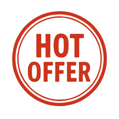 hot offer icon logo seal vector on white background
Vector stamp icon