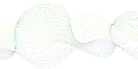 Stylized line art background. Vector illustration. Wave with lines created using blend tool.