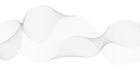 Stylized line art background. Vector illustration. Wave with lines created using blend tool.