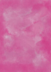 Abstract watercolor background in trendy berry colors with paper texture in portrait format