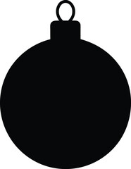 Christmas Ornament Silhouette Icon