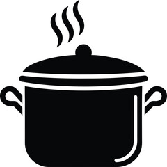 Steaming Cooking Pot Icon