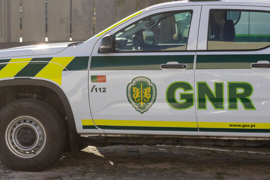 Gnr guarda nacional republicana police car in portugal
