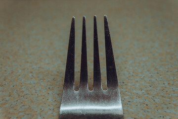 An old metal fork
