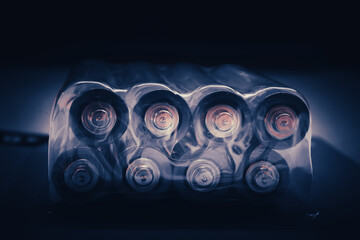 Eight batteries per pack