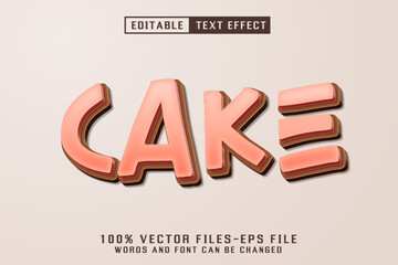 Cake Editable Text Effect