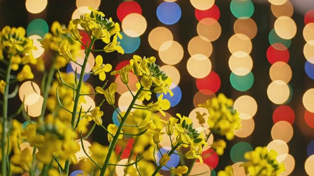 Yellow Floral Background With Soft Bokeh For Basant Panchami