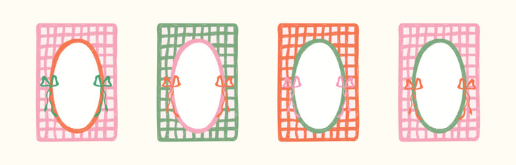 whimsical line border set