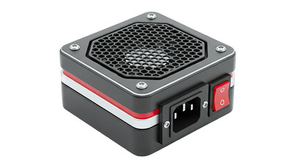 Obraz premium Power Supply Unit (PSU) Isolated on White Background