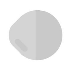 Obraz premium Gray circular icon design with minimalist style 