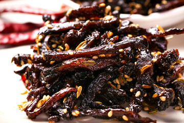 Spicy Dried Mustard Greens with Sesame Seeds - Chifeng Deep Flavor Snack