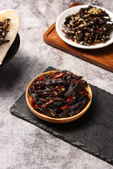 Chifeng Spicy Dried Greens Snack with Cumin and Sesame Seeds
