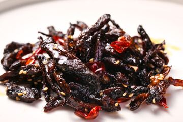 Chifeng Fried Dried Greens with Mustard and Cumin Spice