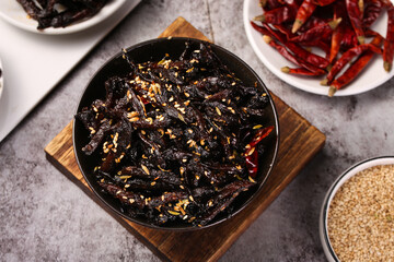 Chifeng Special Dried Spicy Mustard Greens with Sesame Seeds