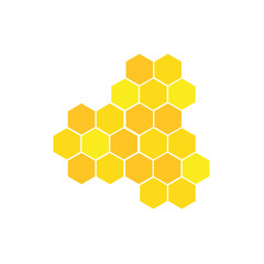 Honeycomb bee icon on white background. honeycomb icon for your web site design, logo, app, UI. flat style. honey comb sign. Vector Illustration .