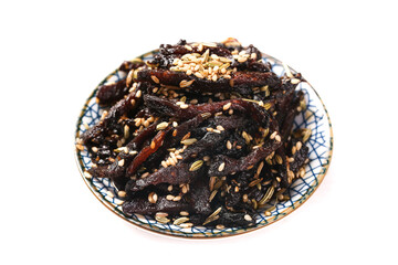 Spicy Fried Pork Chunks with Mustard and Sesame - Chifeng Style