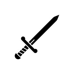 Sword solid vector icon