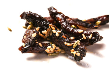 Chifeng Style Spicy Fried Pickle Squash with Sesame and Peanuts