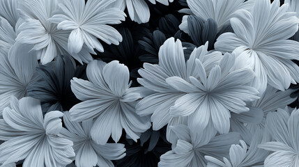 Monochrome Bloom: Sculpted Petals in Quiet Harmony
