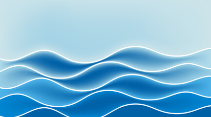 abstract blue waves