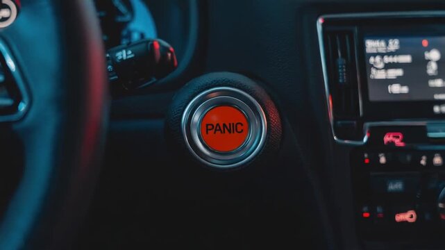 Panic button in a car.