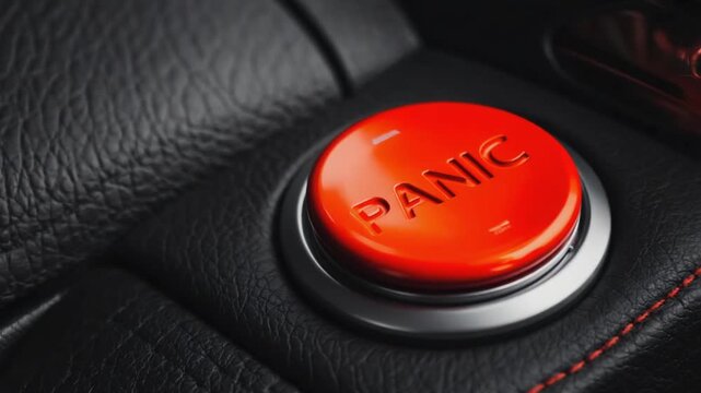 Panic button in a car.