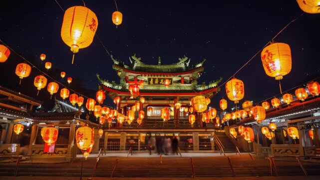 Lanterns in the Chinese New Year.