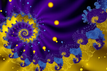 Fototapeta premium A vibrant and colorful abstract spiral design that captures the imagination, symbolizing the beauty of mathematics and art, inspiring creativity and emotional connection in viewers.