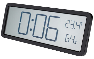 Wall-mounted LED clock