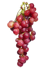 A vibrant bunch of red grapes, a symbol of freshness and deliciousness. This image is perfect for any food-related project!