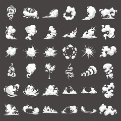 bundle of smoke illustration designs in various variations