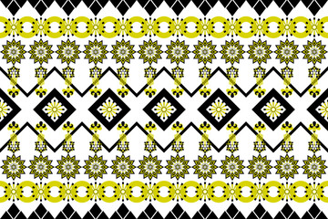 Black, yellow seamless pattern set for textile fabric tile design vector illustration. Geometric Ethnic pattern, Native American tribal fabric. blanket rug carpet fashion,cards, arabic on the window
