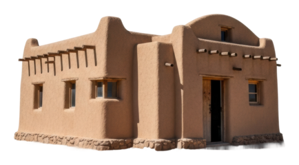 Exploring southwestern usa architecture side view insights and design isolated on transparent background