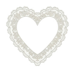 Elegant floral heart frame design for weddings soft isolated on transparent background