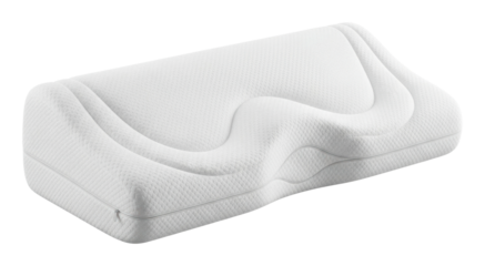 Comfortable foam pillow for better sleep home product calm isolated on transparent background