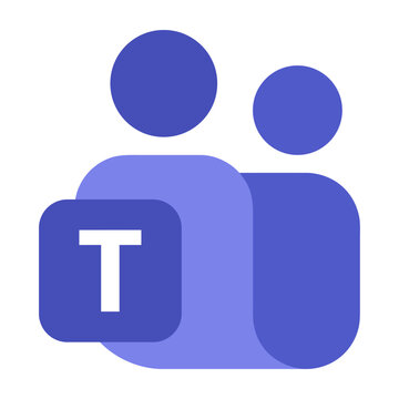 New Microsoft teams logo 2026. MS team icon transparent png. Scalable vector Svg 