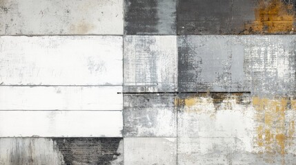 Abstract textured blocks neutral color palette grid pattern modern art background