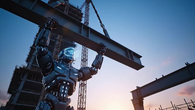 State-of-the-art Robotic Builder Collaborates on a High-Rise Construction Project, Precisely