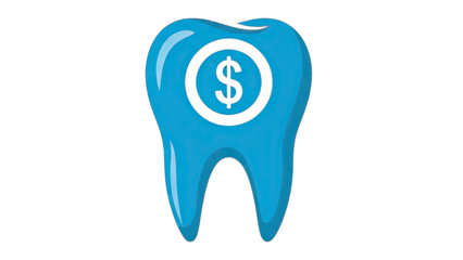 Tooth with Dollar Sign: Dental Care Cost Concept
