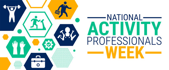 national activity professionals week background, banner, card or poster design template is observed every year during January, to raise awareness about the mission. Vector illustration.