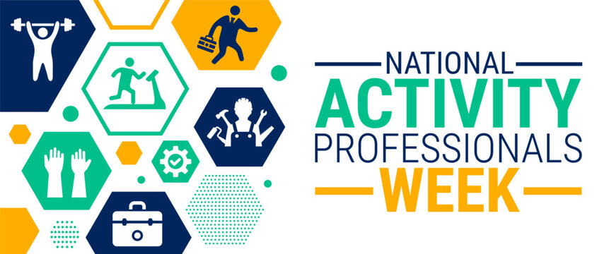 national activity professionals week background, banner, card or poster design template is observed every year during January, to raise awareness about the mission. Vector illustration.