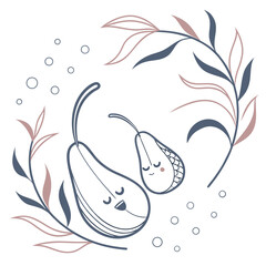 Minimal Organic Fluid Shapes Illustration  White B (2) Vector Illustration