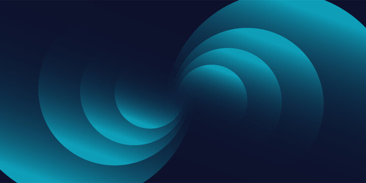 Blue background. Abstract circle gradient backdrop of rich and luxurious colors. Useful for backgrounds, presentations, mailer, templates etc